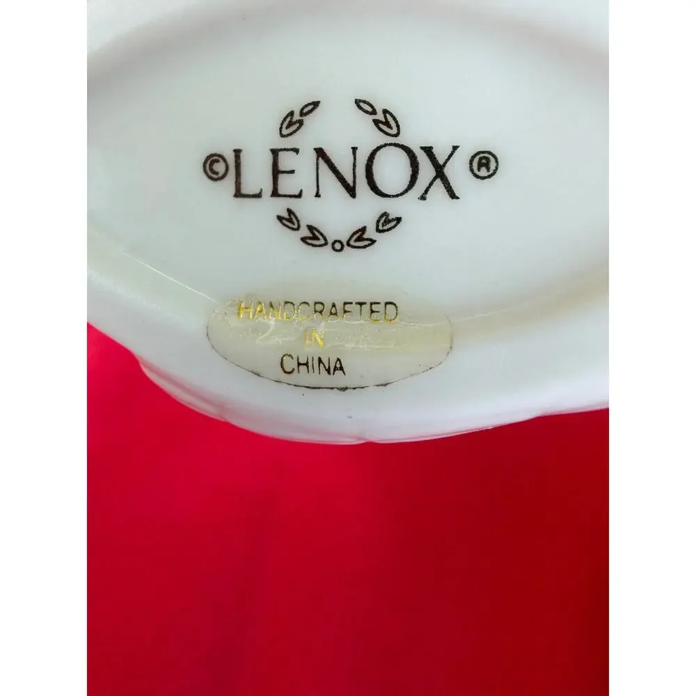 Vintage Lenox Porcelain Swan Place Card Holder Coquette Aesthetic 24K Gold Trim